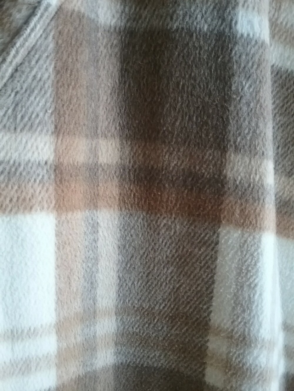 Ruby Rd. Women’s Plaid Zip-Front Coat in Brown and Cream - Picture 6 of 7